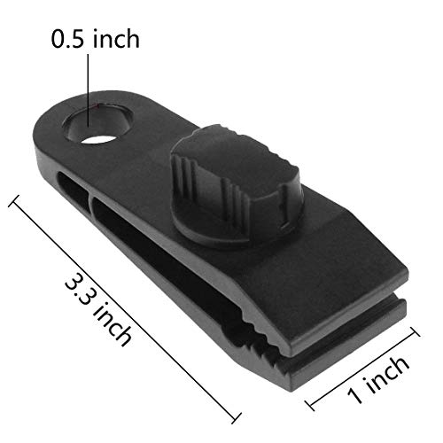 Henglisam Tarp Clips, Heavy Duty Lock Grip, Clamps Withstand 60Mph Strong Wind Fit For Awnings, Outdoor Camping, Caravan Canopies, Car Covers, Swimming Pool Covers (10 Pcs) #TOP2