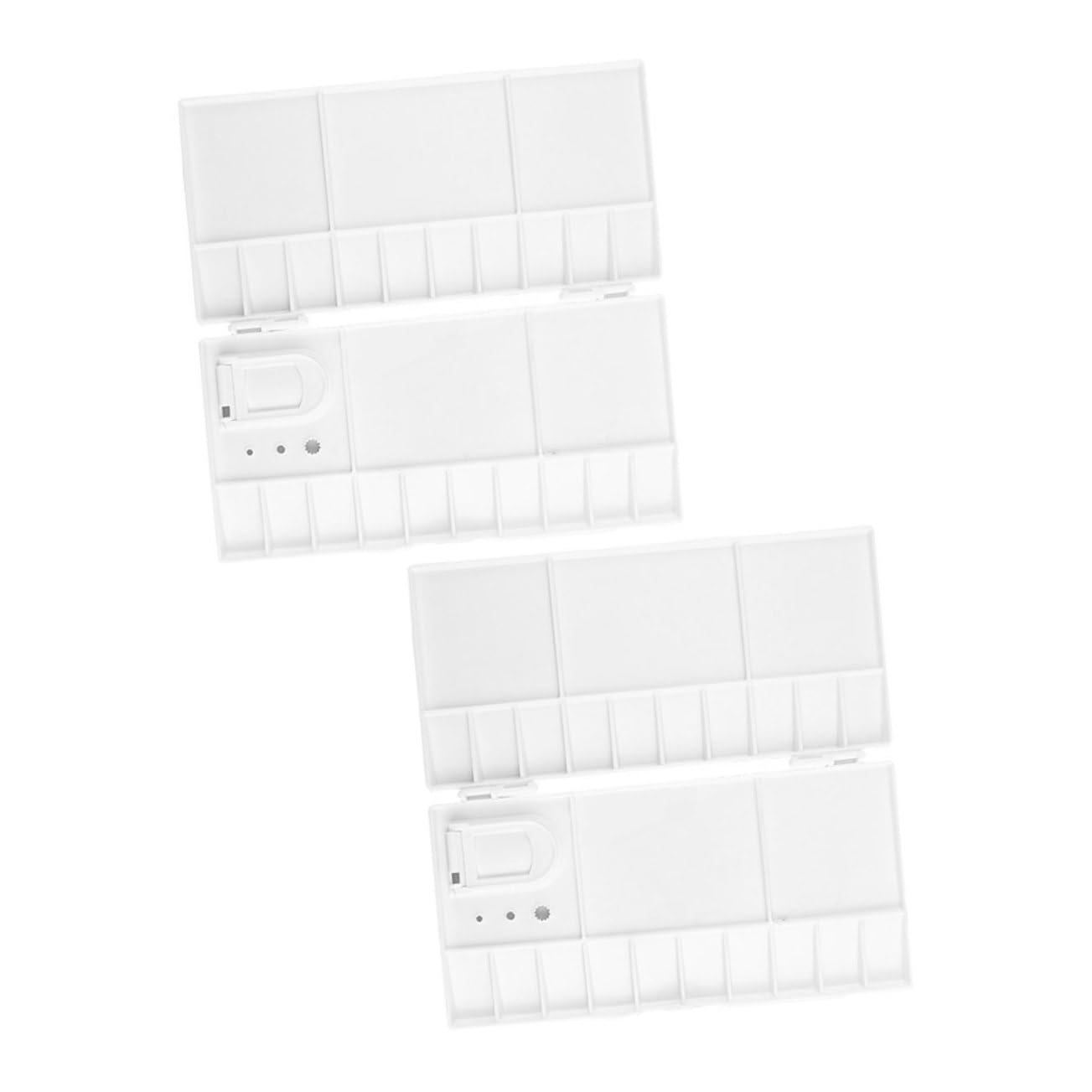 Tofficu 4 Sätze Acryl-farbkasten Farbtablett Nasse Palette Markierungen Zum Ausmalen Farbwannenauskleidungen Paletten Für Kunstmalerei Aquarellpapier Kunstpalette Weiß Abs 2 Stück * 4