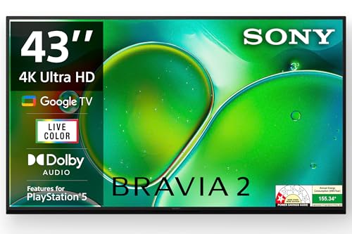 Image of Sony BRAVIA 2 Series 108 cm (43 inches) 4K Ultra HD Smart LED Google TV K-43S25 (Black)