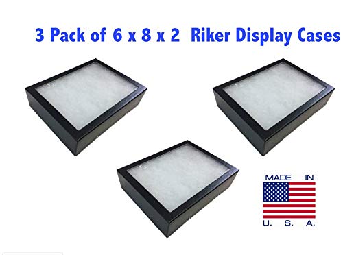 Southern Star 3 Pack of Riker Display Cases 6 x 8 x 2