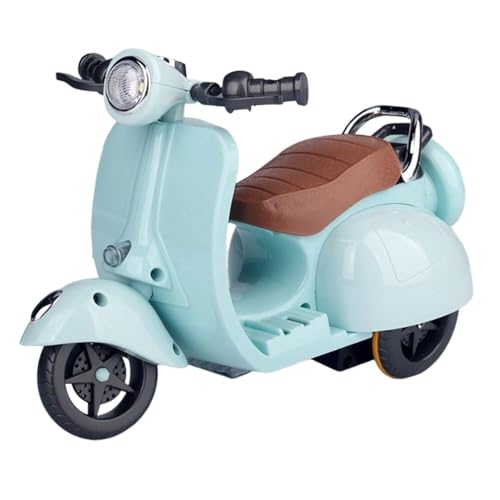 Vitsrisea Motocicleta de juguete para muñeca - Motocicleta en miniatura para figuras de juguete, luz y sonido | 360° giratorio moto de acrobacias para niños motocicleta eléctrica de juguete para