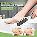 BALUCA Hard Skin Remover Nano Glass Foot File - Foot Callus Remover, Durable Foot Scrubber, Dead Skin Remover, Hygienic Pedicure Tool, Long Lasting Foot Buffer, Soft Smooth Feet, White