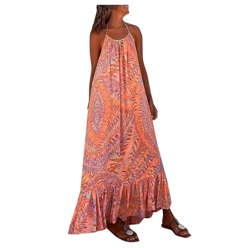Robe de plage imprimée à ourlet suspendu asymétrique et col bardot élastique
