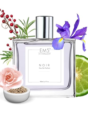 Image of EM5 Noir Perfume for Men | Amber Woody Spicy | Eau de Parfum | Strong and Long Lasting Spray | Gift for Him