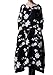 Mordenmiss Women's Spring Embroidered Plus Size Maxi Dress With Pockets Large Black
