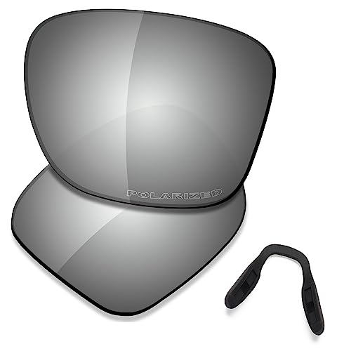 Plaquettes et verres de rechange Crossrange Oakley en métal chromé