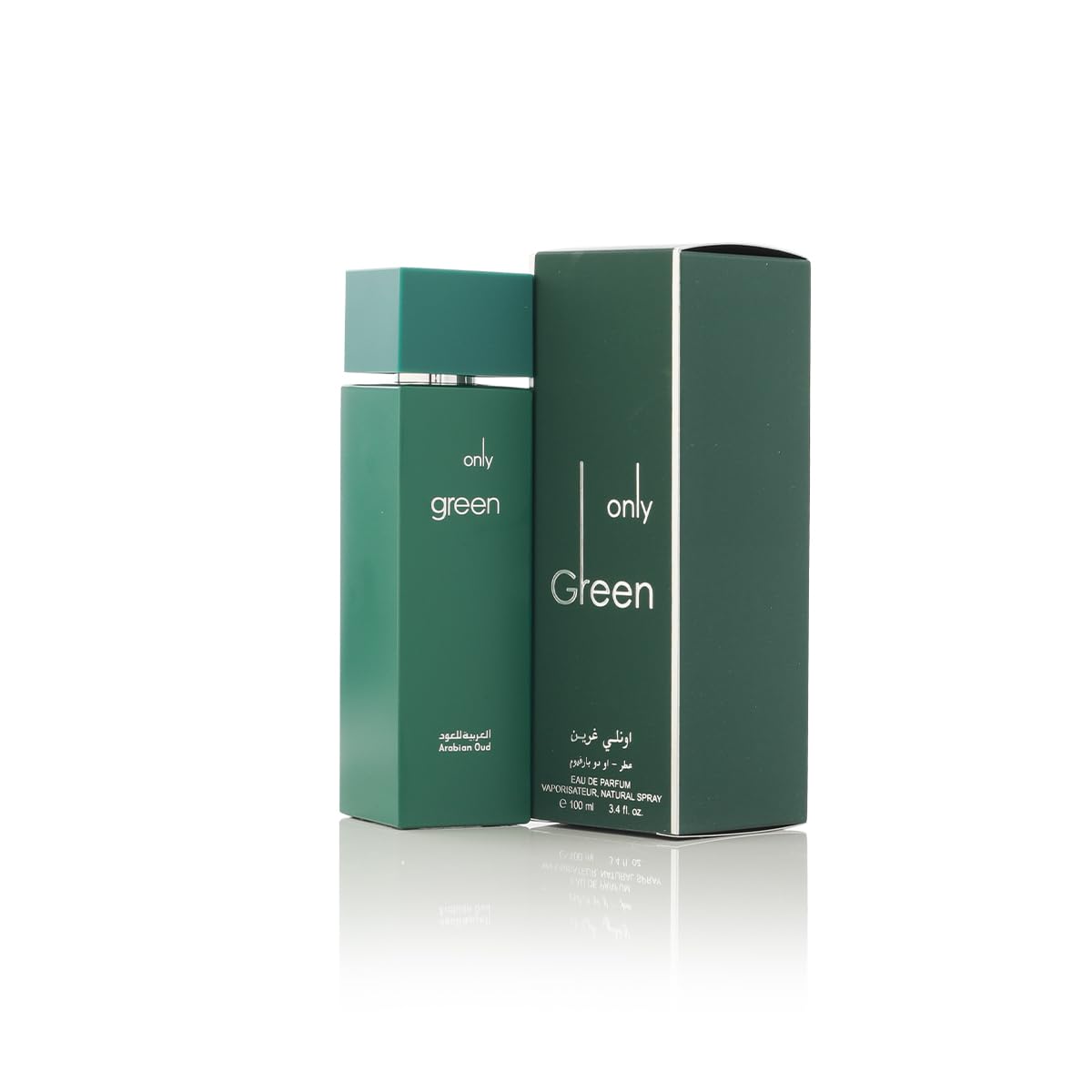 Arabian Oud ONLY GREEN 100ml | Eau de Parfum Unisex | Madera de cedro, algas, rosa damasco y lavanda | Aromas frescos y orientales.