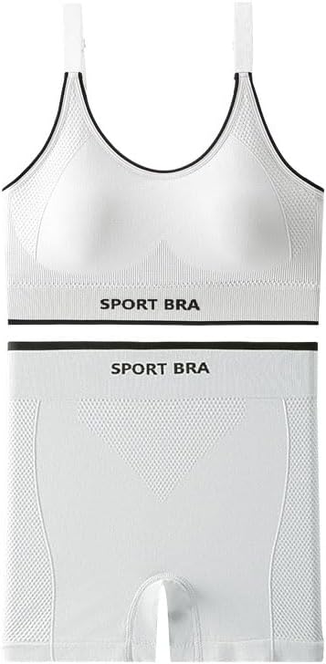 Women's Seamless Yoga Set - High-Waisted Shorts & Thin-Strap Sports Bra, Quick-Dry Workout Outfit