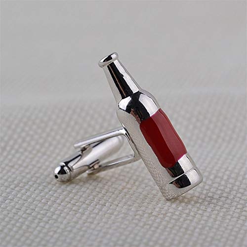LUOSI manchetknopen fles manchetknopen rood glas Franse shirt Tie Clips manchetten knop voor mannen geschenken - Image 6