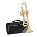 Student Brass Trumpet B Flat Monel Piston Phosphor Bronze Mouthpiece Professional Musical Instrument