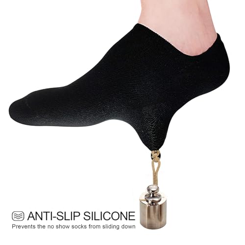 Image of wernies No Show Socks Women Low Cut Ankle Socks Non Slip 4 /8 Pairs