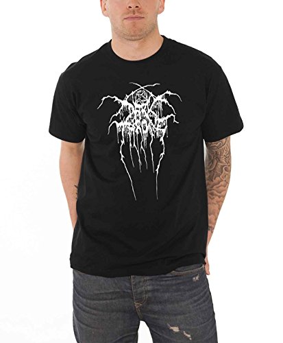 Darkthrone T Shirt Baphomet band logo de los hombres Oficial negro
