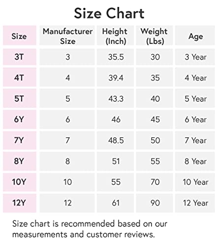 Stelle Toddler/Girls Long Sleeve Casual A-Line Twirly Skater Dress For School Party (Pink, 5T) #TOP4