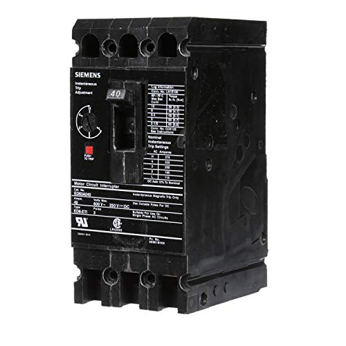 Siemens ED63A040 Circuit Breaker, Black