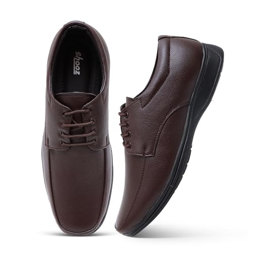 Image of Men's Faux Leather Lace Up Formal Shoes | Office Shoes