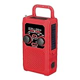 PRÉPARATION DU KIT D'URGENCE: radio d'urgence portable seulement 18 cm * 8 cm * 6 cm; Il ne prend pas trop de place dans la trousse d'urgence mais peut vous aider dans de nombreux moments d'urgence.