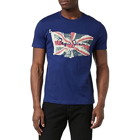 Camiseta Pepe Jeans Flag Logo N, Azul (Midnight), L Cover