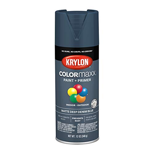 Image of Krylon K05604007 COLORmaxx Spray Paint, Aerosol, Deep Denim Blue