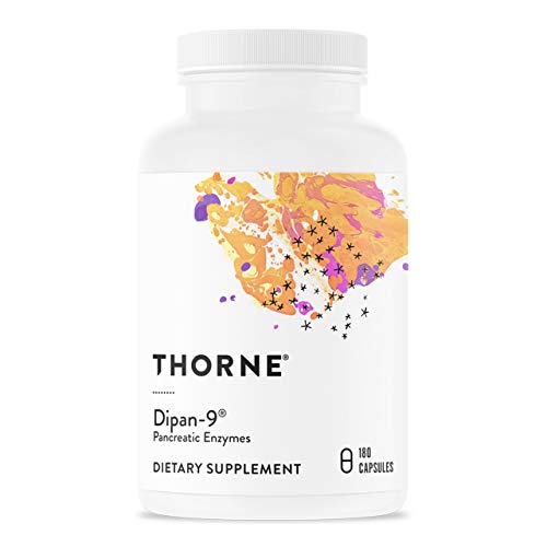 Thorne Research - Dipan-9 - Pancreatic Enzymes for Digestive Support - 180 Capsules