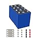 Qeleehs CALB 4pcs 3.2V 280Ah LiFePO4 Cell, Grade A Lithium Prismatic Battery 5,000+ Deep Cycle Actual 293Ah+ Discharge Capacity, Replacement DIY Batteries for Solar System, Off Grid, RV