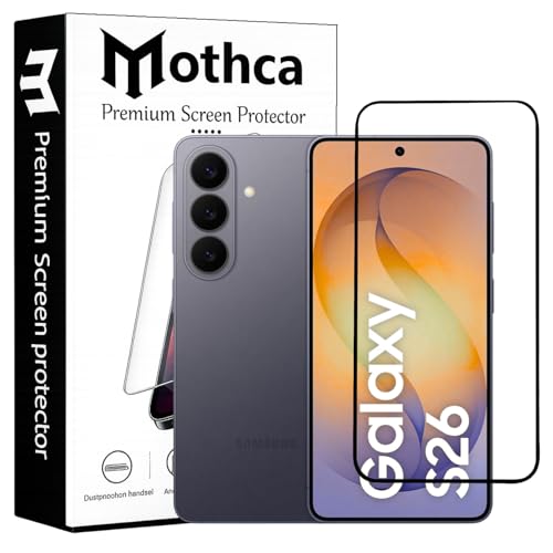 Image of Mothca Advanced Tempered Glass Screen Protector Compatible for Samsung Galaxy S26 with Edge to Edge Coverage - Case Friendly, Anti-Scratch & Bubble-Free Installation Kit