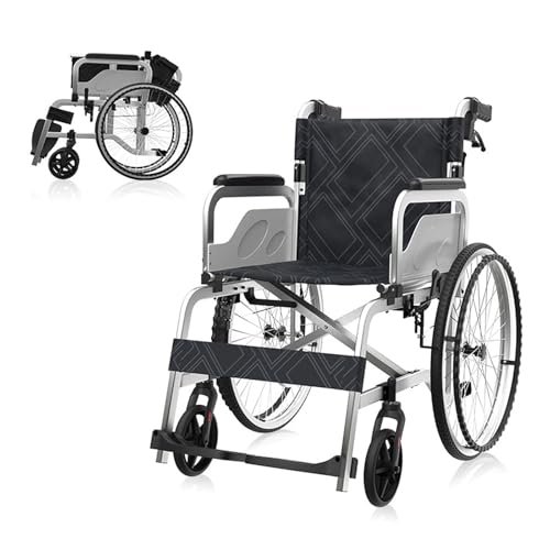 Chaise Roulante Légère pour Personne Âgée Facile à Plier et Transporter
