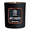 Bougie Parfumée Anti Tabac 200g - Bougie de Huile Essentielle de Menthe Poivrée - Bougie de Cire de Soja - Désodorisant pour la Maison - Bougie en Jarre - Cadeau pour Hommes - Aromathérapie