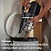 Miele Duoflex Extra Vacuum Cleaner, Cordless and Bagless Multi-Use, Multi-Floor Flexible Stick Vacuum with 2 Attachable Brushes, in Brilliant White / Space Grey