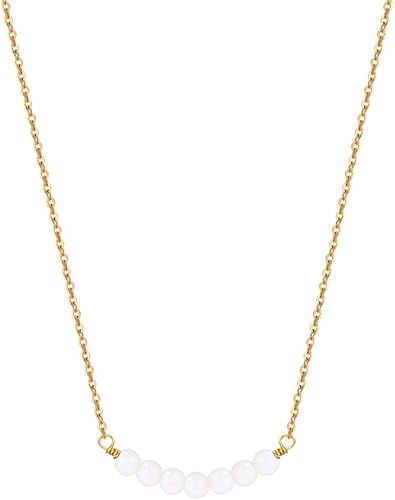 Miniatura 2 de Collar con dije de perlas para niñas, adolescentes lindo regalo de cumpleaños número 7, 8, 9, 10, 11,12, 13, 14, 15, 16, 21, 25, 30. Regalo para