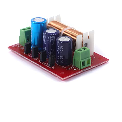 Teyleten Robot Yly-2088 400W Adjustable 2-Channel Crossover Filters 1 Unit Audio Speaker Frequency Divider Full Range Treble Bass 2Pcs #TOP2