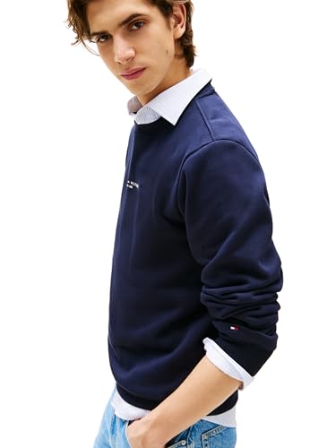 Tommy Hilfiger Men's Medium Weight Small Graphic Logo Crewneck Sweatshirt2