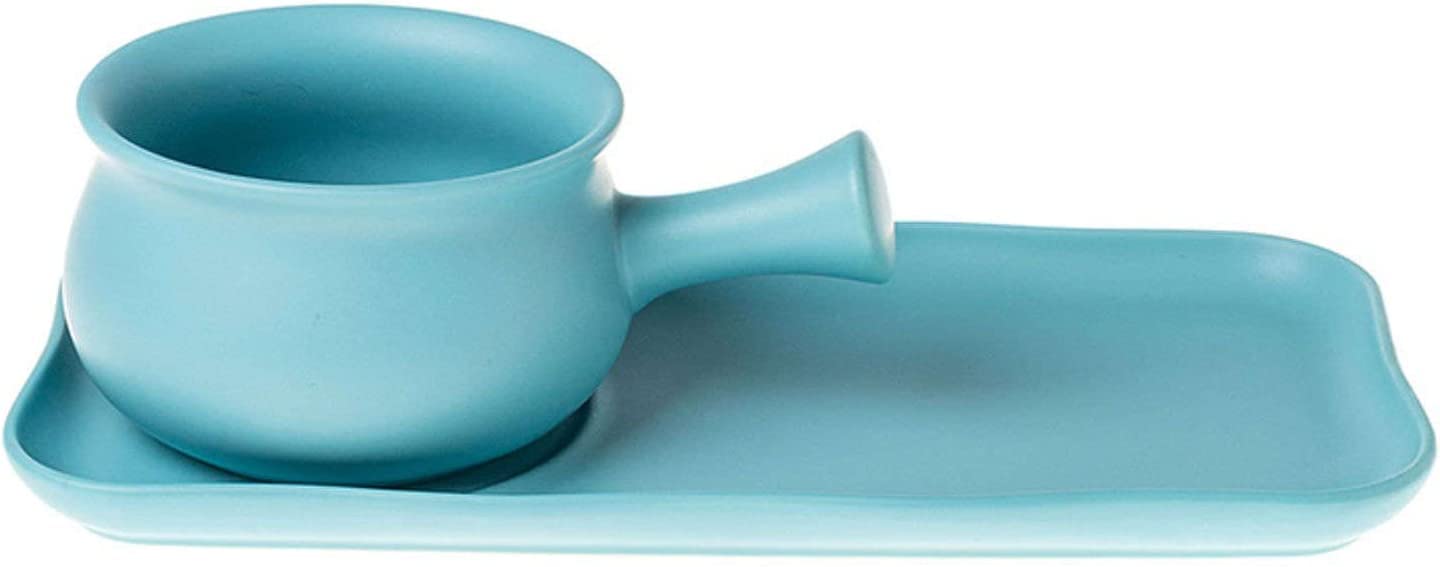 Miska na płatki, miska na zupę, miska na herbatę, francuska miska na zupę cebulową z uchwytem na śniadanie, ceramiczne miski śniadaniowe i zestaw talerzy do płatków owsianych deser owocowy kanapka śni