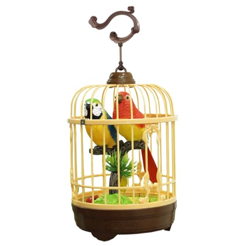 Sons d'oiseau réaliste et perroquet parlant en cage pour animation maison