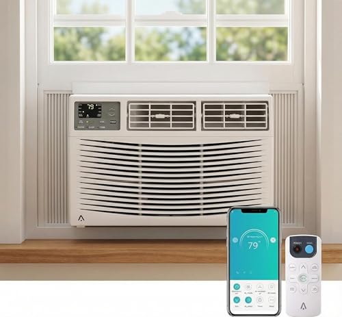 Image of TROPOW 12000 BTU Window Air Conditioner with WiFi /App Control, Cools Up to 550 Sq.Ft, 3-in-1 Cooling /Dehumidifier /Fan, 115V for Bedroom, Living Room, Office