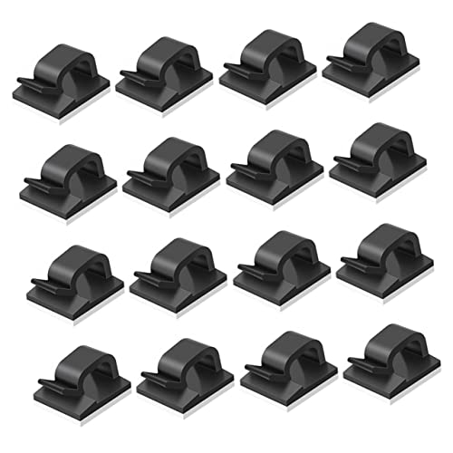 CAXUSD Fixateur De Câble Lot De 50 Mini-clips Pour Câbles Clips Décoratifs Crochets Auto-adhésifs Clips Lumineuses Pour Utilisation Intérieure Et Extérieure