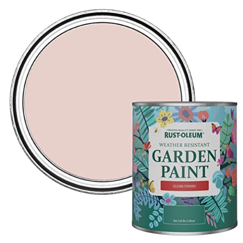 Rust-Oleum Pink Mould-Resistant Garden Paint In Gloss Finish - Pink Champagne 750ml