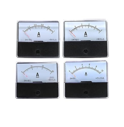 Ampèremètre CC DH-670 30A 75mV cadran rectangulaire à aiguille pour mesure courant continu