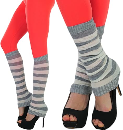 Image of ToBeInStyle Women's Long Over The Knee Leg Warmers Bright Thigh High