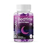 Sugar Free Bedtime Gummies x 60 | High Strength Natural Sources Fast Absorbing | Vegan Friendly | Gluten-Free | Chewable Berry Flavour | Gummy up
