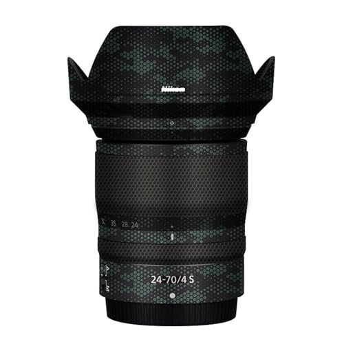 Mebont �J�����A�N�Z�T���[ Nikon Z 24-70mm f/4 S�Ή� �����Y�ɓK������ی쑕���X�e�b�J�[�ŁA�ώC�����A�ϖ��Ր�������������Y�X�L���ی�t�B�����A����(Mamba Green)