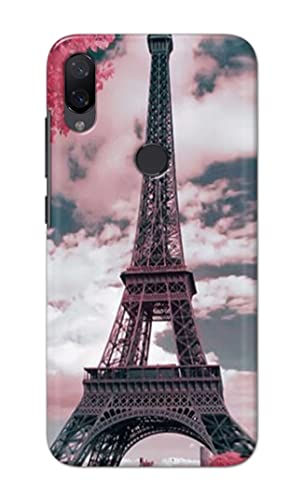 Image of Lovers Famous Place Eiffel Tower in Paris Hard Back Case Cover for Mi Play Back Cover -(J5) VNS2227