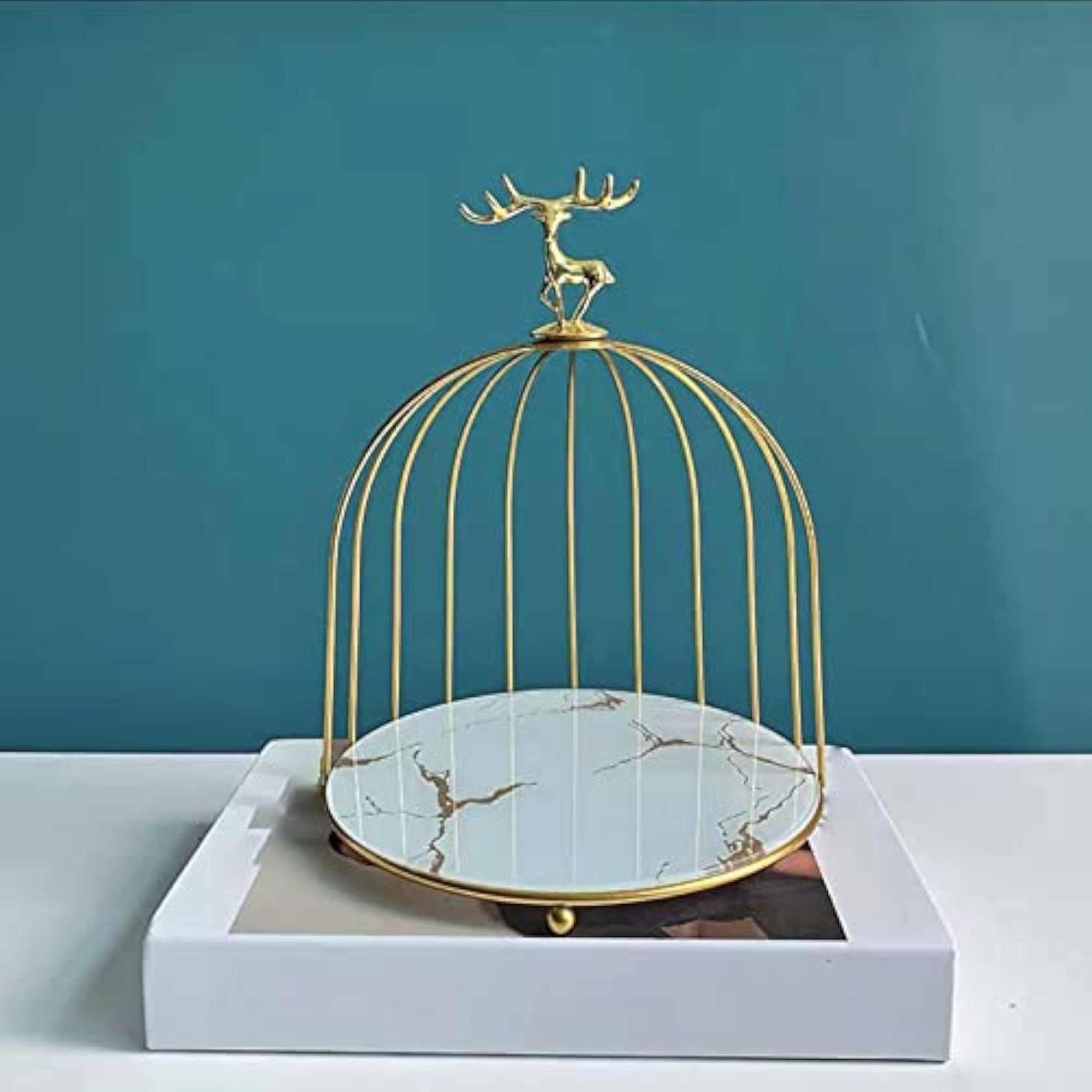 Bird Cage Cosmetic Storage Rack Dresser Organizer
