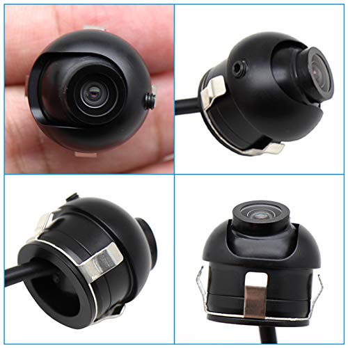 Car Backup Camera, Eway Mini 360 Degree Rotatable Auto Multifunction Front/Side/Rear View Camera Universal Mirror Flush Mount Camera, Flip Image Gridline Switcher, 18.5Mm Hole Saw #TOP6
