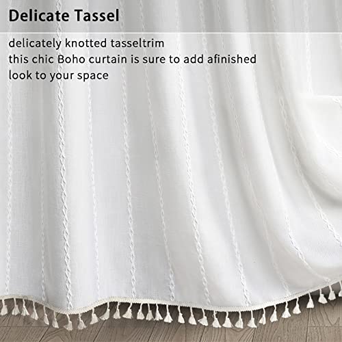 Rideau de douche rustique chic pour douche d'angle en coton blanc