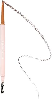 KARA BEAUTY Flick Fix Micro Brow Pencil Infused with Castor Oil Fine Tip and Spoolie Eyebrow Pencils for Women Makeup Eye Makeup Eyebrow Brush Kit (Medium Brown)