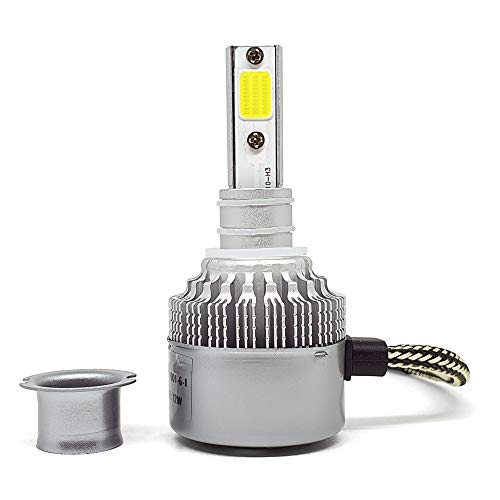 Par Lâmpadas Automotiva H3 Super Led 72w 6000k 8200 Lumens Honesty TP9 Super Branca