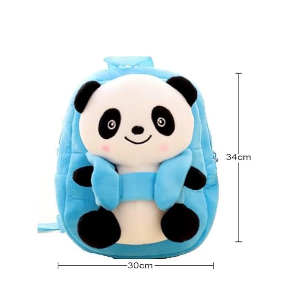Image of Frantic Soft Cartoon Design Animal Velvet Plush School Backpack Bag For 2 To 5 Years Boys Girls Nursery Preschool Picnic Carry Travelling Bags (2-5 Years)