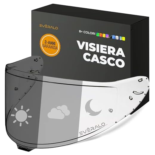 Everalo Visiera Compatibile con Shoei Nxr 2 - Z8 - Xspr Pro - X15 - Cwr F2 – Visiere Casco Pinlock Ready (Fotocromatico)