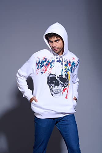 Image of Go Devil Regular Fit 100% Cotton Full Sleeves Winter Wear Stylish Trendy Printed Hoodies Sweatshirt for Men /Boys with Pockets for Everyday Use