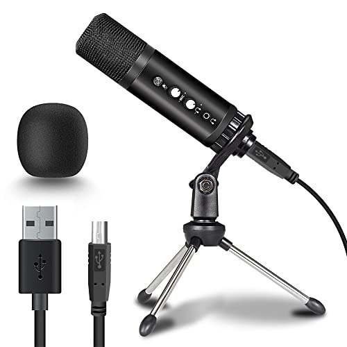 Nd Usb Vocal Condenser Microphones,Streaming Podcastpc Microphone, Computer Microphones,Professional192Khz/24Bit Plugwith Professional Sound Chip Set Foryoutube Recording,Gaming,Singing #TOP2